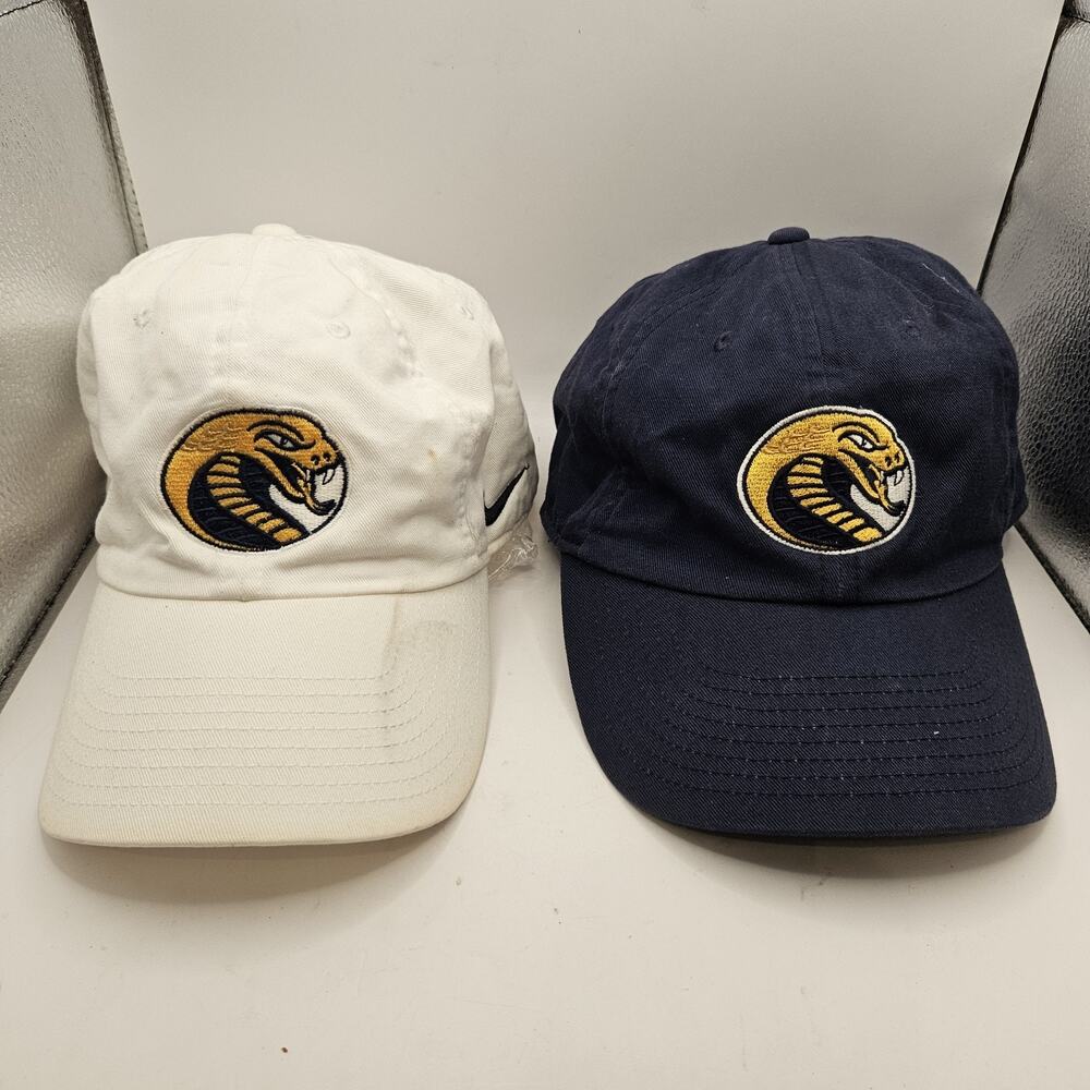 NIKE Golf King Cobra Hat Cap Swoosh Adjustable Small Medium LOT OF 2